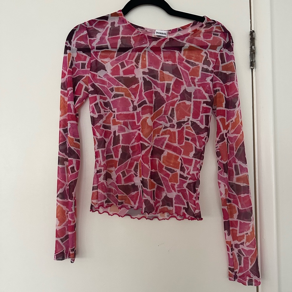 Inamorata Lilou Long Sleeve | Pink Mosaic / Size S